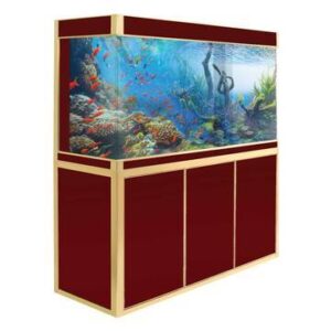 Red 135 Gallon Glass Fish-Tank