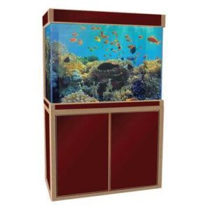 Red 100 Gallon Fish Tank